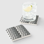 ZIG ZAG STENEN ONDERZETTER (Zijkant)