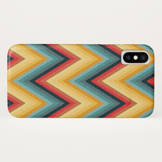 Zig Zag Striped Background 2 Case-Mate iPhone Case (Achterkant (horizontaal))