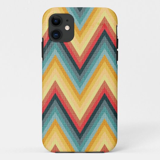 Zig Zag Striped Background 2 Case-Mate iPhone Case (Achterkant)