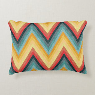 Zig Zag Striped Background 2 Decoratief Kussen