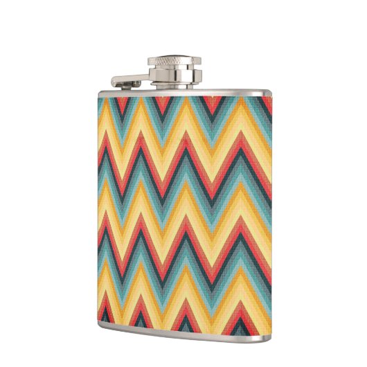 Zig Zag Striped Background 2 Heupfles (Links)