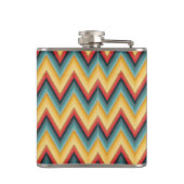 Zig Zag Striped Background 2 Heupfles (Achterkant)