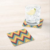 Zig Zag Striped Background 2 Kartonnen Onderzetters (Insitu)