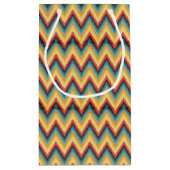 Zig Zag Striped Background 2 Klein Cadeauzakje (Achterkant)