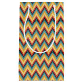 Zig Zag Striped Background 2 Klein Cadeauzakje (Voorkant)