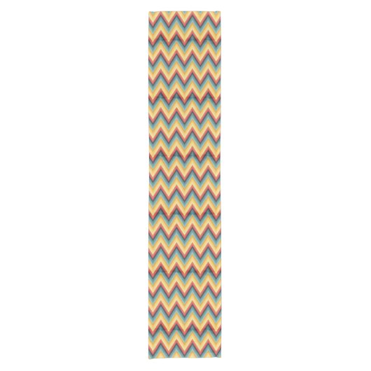 Zig Zag Striped Background 2 Korte Tafelloper (Voorkant)