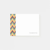 Zig Zag Striped Background 2 Post-it® Notes (Voorkant)