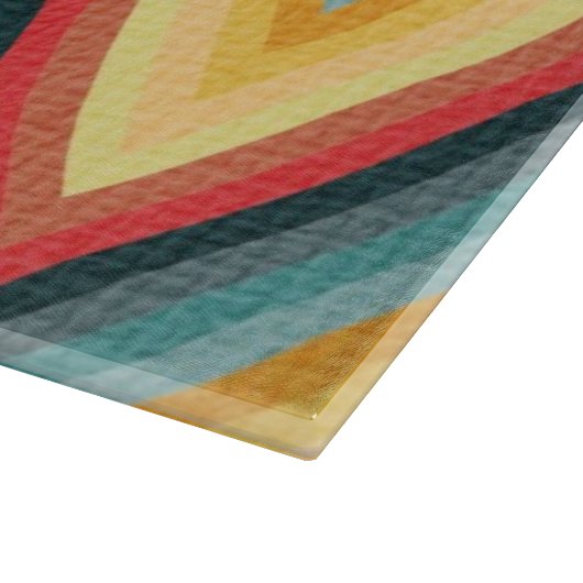 Zig Zag Striped Background 2 Snijplank (Hoek)