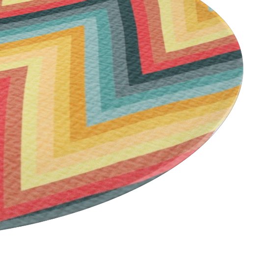 Zig Zag Striped Background 2 Snijplank (Hoek)