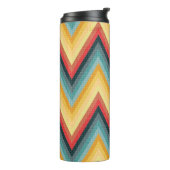 Zig Zag Striped Background 2 Thermosbeker (Gedraaid links)