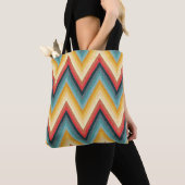 Zig Zag Striped Background 2 Tote Bag (Dichtbij)