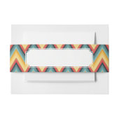 Zig Zag Striped Background 2 Uitnodigingen Wikkel (Voorkant Voorbeeld)