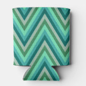 Zig Zag Striped Background Blikjeskoeler (Achterkant)