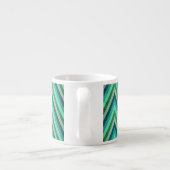 Zig Zag Striped Background Espresso Kop (Achterkant)