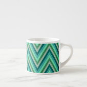 Zig Zag Striped Background Espresso Kop (Rechts)