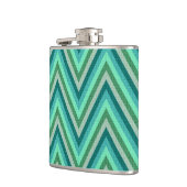 Zig Zag Striped Background Heupfles (Links)