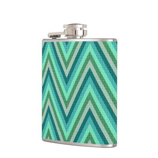 Zig Zag Striped Background Heupfles (Links)