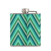 Zig Zag Striped Background Heupfles (Achterkant)