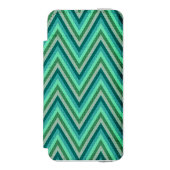 Zig Zag Striped Background Incipio iPhone Portemonnee Hoesje (Voorkant Agenda)