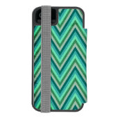 Zig Zag Striped Background Incipio iPhone Portemonnee Hoesje (Agenda Achterkant)
