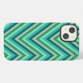 Zig Zag Striped Background iPhone Hoesje (Achterkant horizontaal)