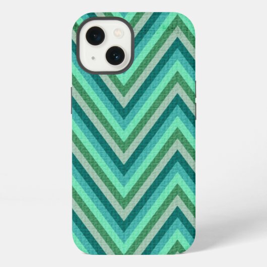 Zig Zag Striped Background iPhone Hoesje (Achterkant)