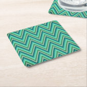 Zig Zag Striped Background Kartonnen Onderzetters (Schuin)
