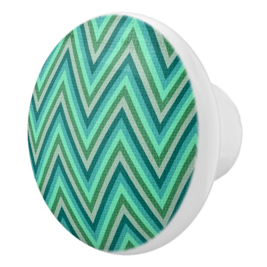 Zig Zag Striped Background Keramische Knop (Rechts)