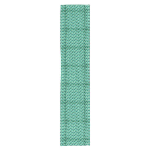 Zig Zag Striped Background Korte Tafelloper (Voorkant)