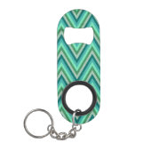 Zig Zag Striped Background Mini Flessenopener (Voorkant)