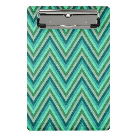 Zig Zag Striped Background Mini Klembord (Voorkant)