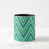 Zig Zag Striped Background Mok (Midden)