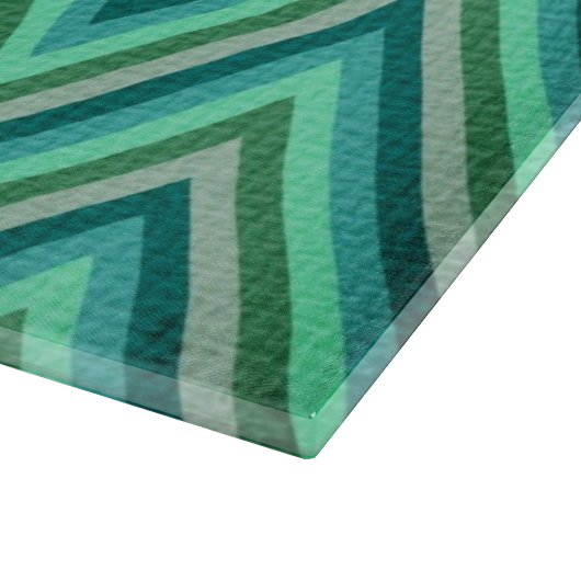 Zig Zag Striped Background Snijplank (Hoek)