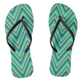 Zig Zag Striped Background Teenslippers (Voetbed)