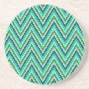 Zig Zag Striped Background Zandsteen Onderzetter