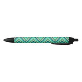 Zig Zag Striped Background Zwarte Inkt Pen (Bodem)