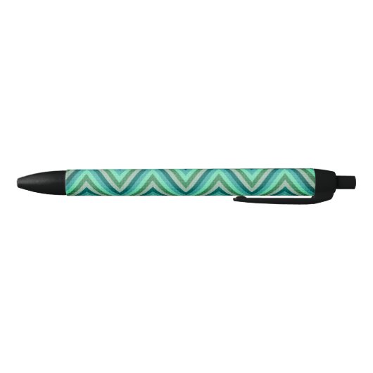 Zig Zag Striped Background Zwarte Inkt Pen (Bodem)