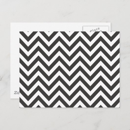 Zig Zag Striped Pattern Zazzle Sjabloon Achtergron Briefkaart (Voorkant / Achterkant)