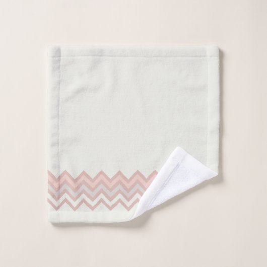 Zig Zag Stripes tekenen in kalm Waterverf Bad Handdoek (Wasdoekje)