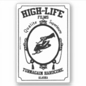 Zig Zag (Turnagain Hard Core) Die Cut Sticker (Voorkant)