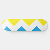 Zig Zag Yellow-Blue Persoonlijk Skateboard (Horizontaal)
