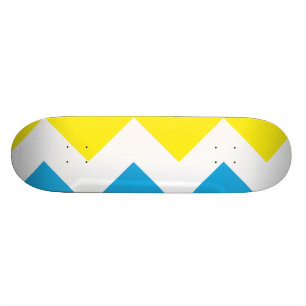 Zig Zag Yellow-Blue Persoonlijk Skateboard