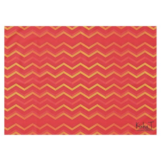 Zig Zaggers Tafelkleed (Voorkant (Horizontaal))