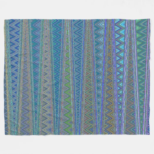 ZIG ZAGGING IN DE DERDE UNIVERSE FLEECE DEKEN (Voorkant (Horizontaal))