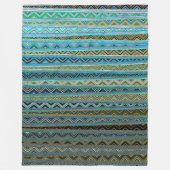 ZIG ZAGGING IN HET ZESDE HEELAL FLEECE DEKEN (Voorkant)