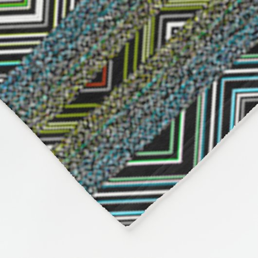 ZIG ZAGGING IN HET ZESDE HEELAL FLEECE DEKEN (Hoek)