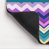 Zig Zagging Pastel Violet Retro Patroon Muismat (Hoek)