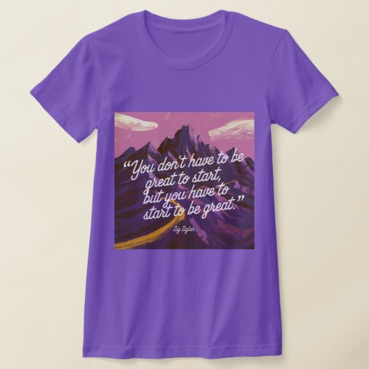 Zig Ziglar Productivity Quote T-shirt (Laagn)