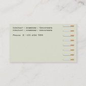 zigaretten visitekaartje (Achterkant)