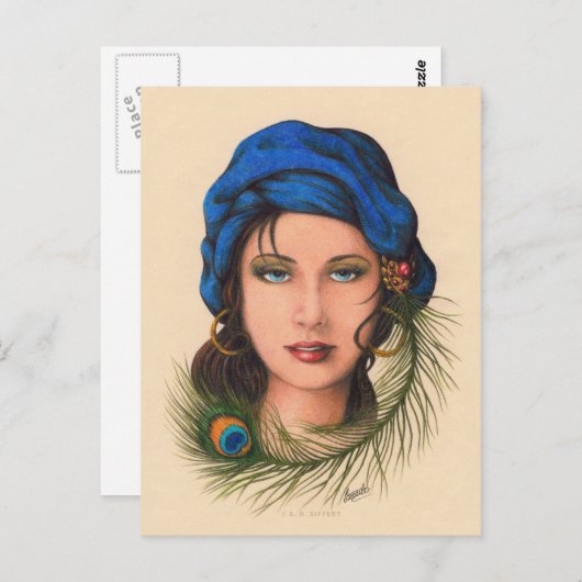 zigeuner briefkaart (Voorkant / Achterkant)